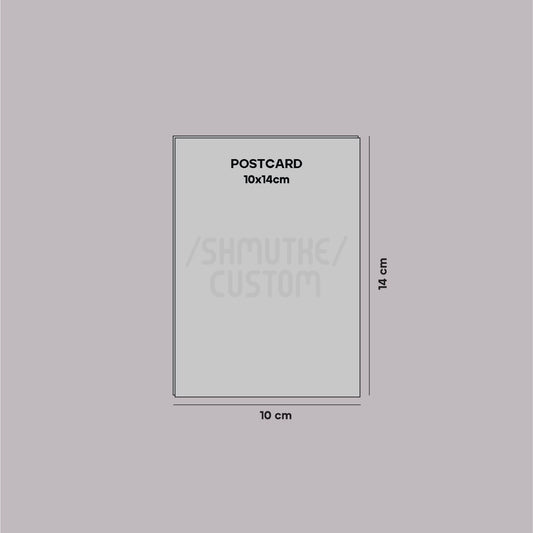 Custom Postcard 10x15cm white